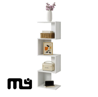 ESTANTERÍA ESQUINERA DE PARED
BLANCA 5 NIVELES