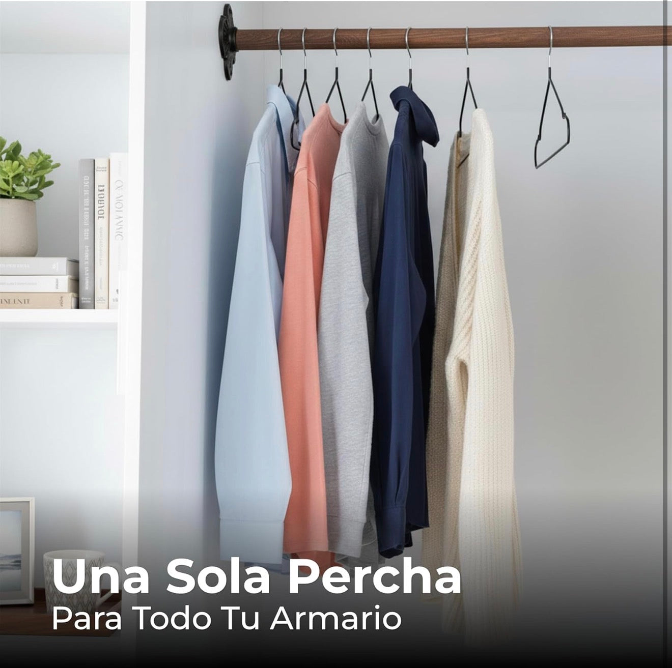 30 Perchas de Metal Antideslizantes