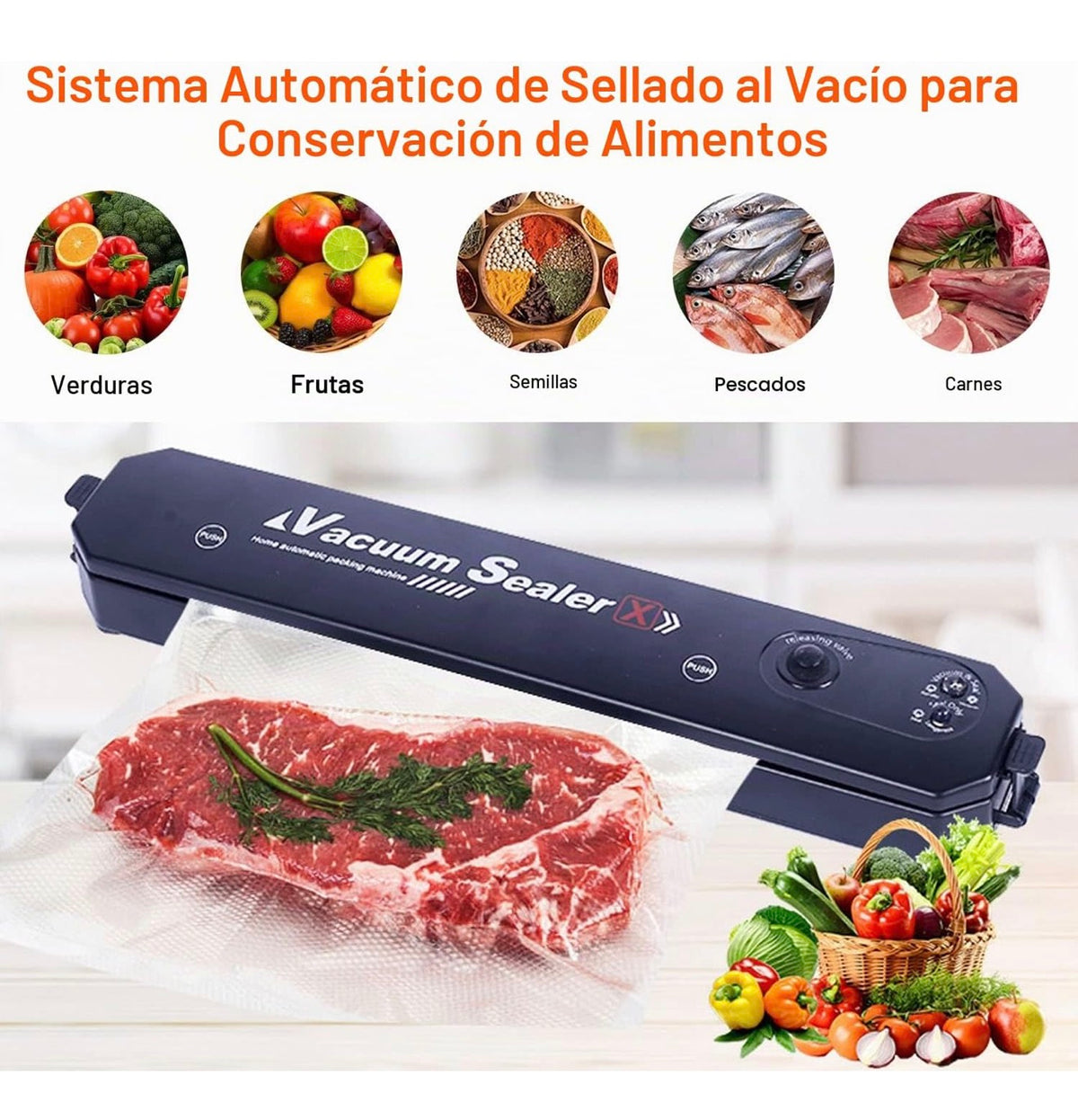 Envasadora al Vacío Automática para Alimentos