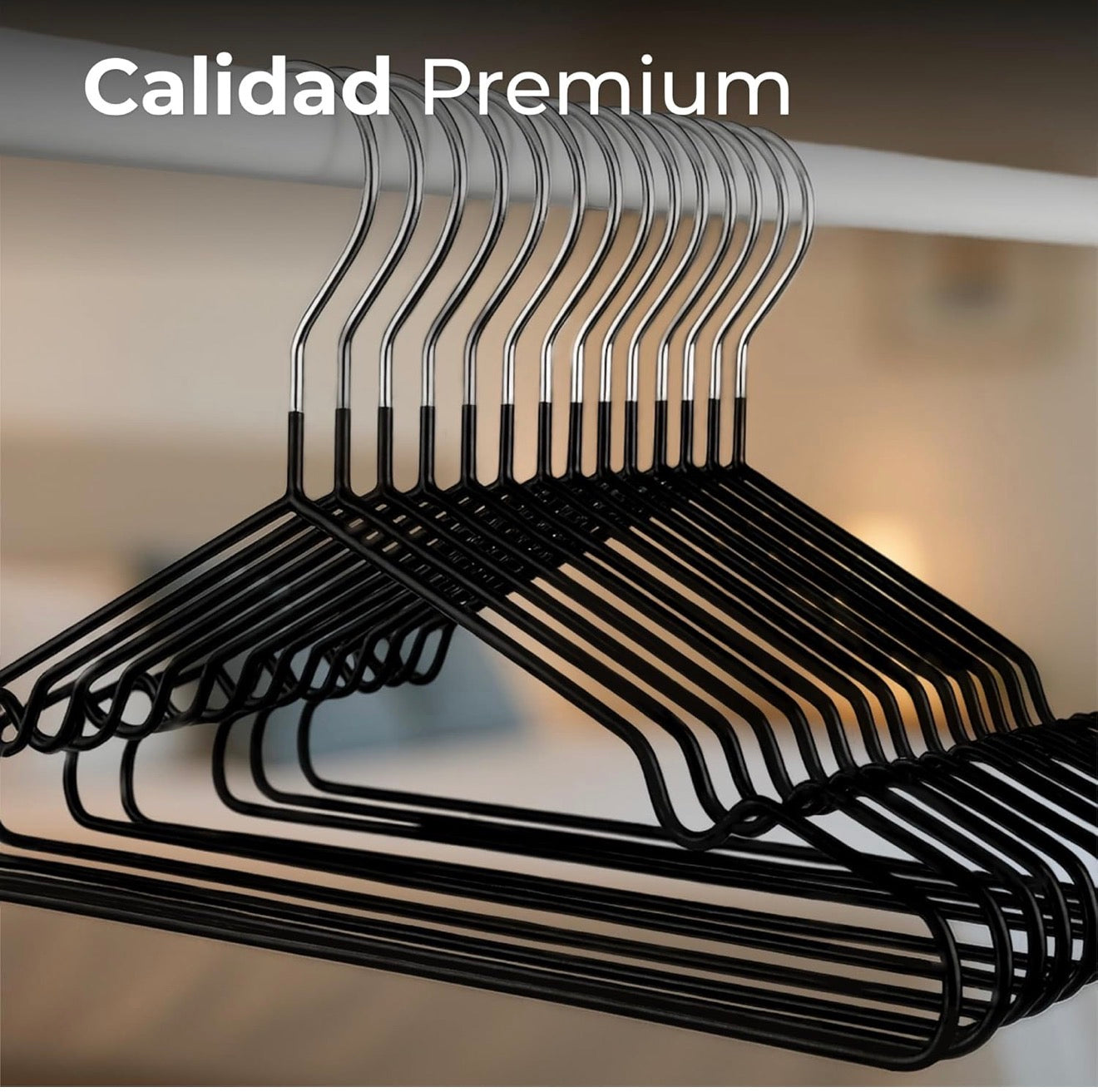 30 Perchas de Metal Antideslizantes