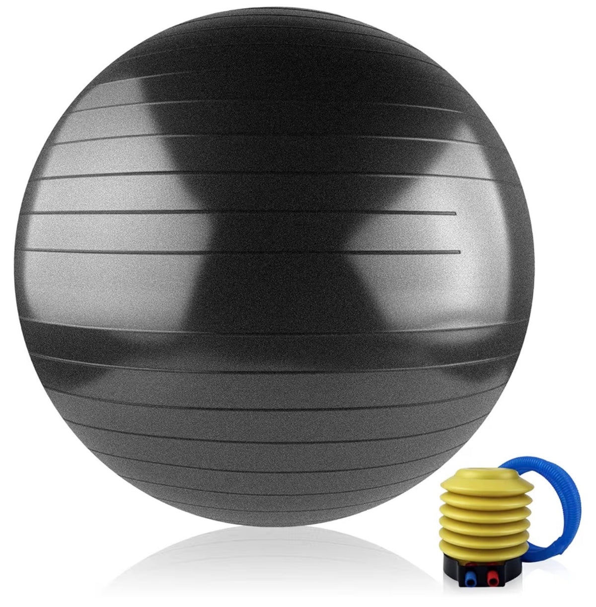Pelota de Pilates y Fitness con Inflador – Balón de Ejercicio, Yoga y Gimnasia