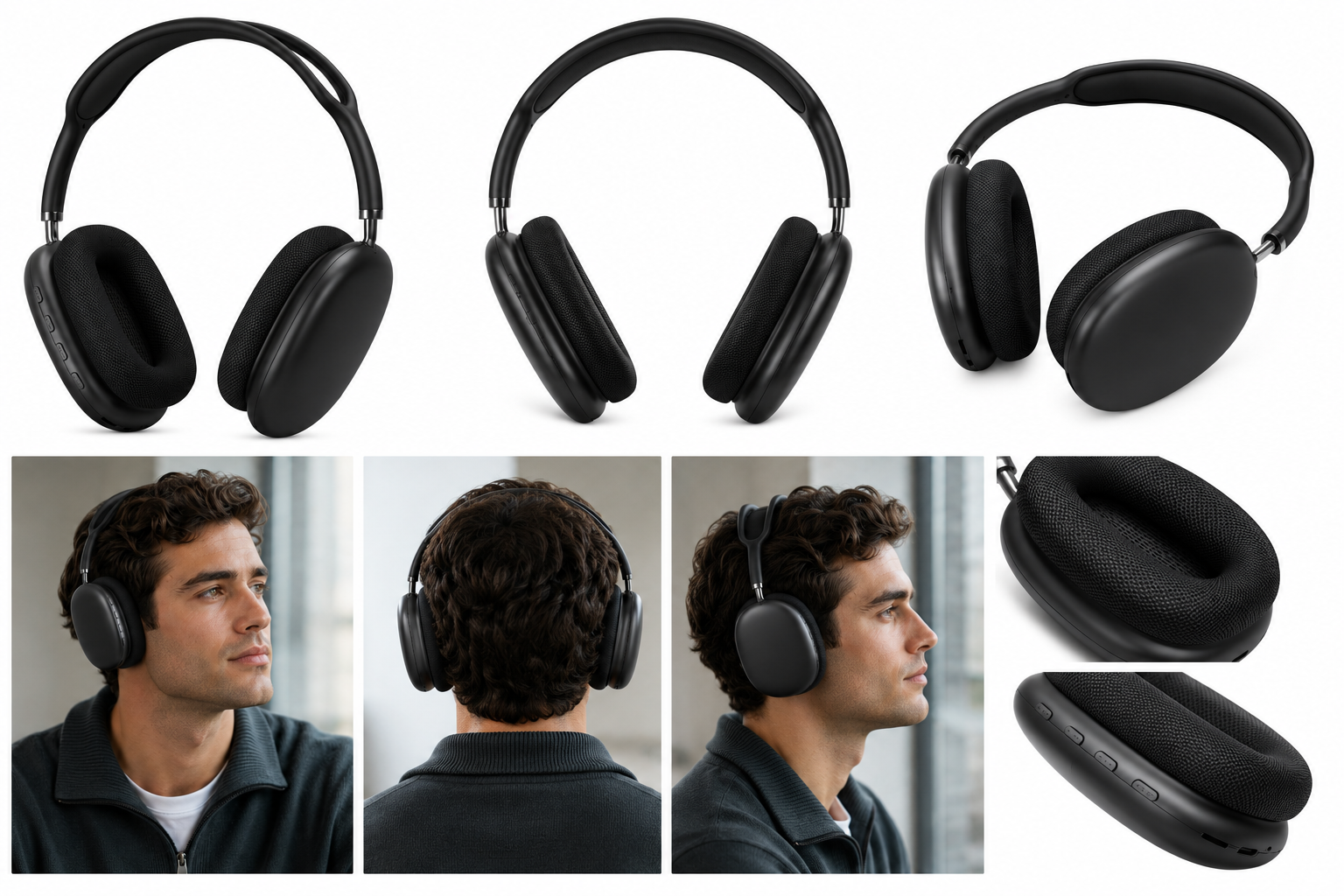 Auriculares Bluetooth Inalámbricos Premium con Micrófono, Cascos inalámbricos.