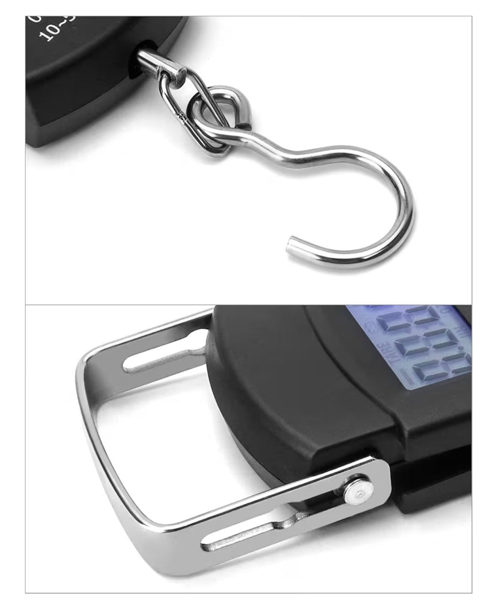 Báscula digital electrónica de equipaje ss-0696. bascula digital de 50 kg balanza almacen colgar equipaje dinamometro pesa mano cocina equipaje pesca - alta resistencia