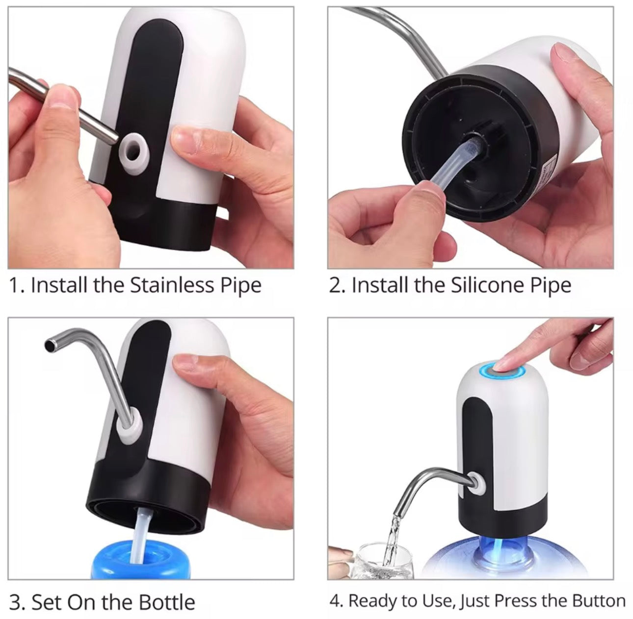 Dispensador de jarra de agua, bomba de botella de agua,Dispensadores automáticos de agua de 800 mAh - Dispensador de agua embotellada, dispensador de enfriador de agua, pequeña bomba de agua eléctrica