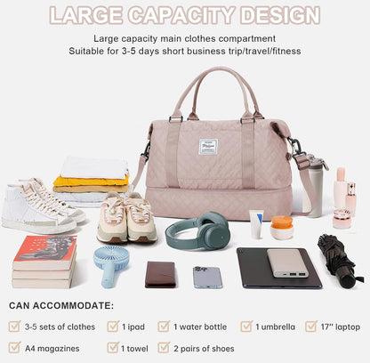 BOLSO FASHION DE VIAJE CON VARIOS COMPARTIMENTOS