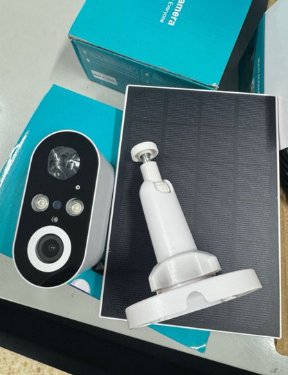 CÁMARA DE SEGURIDAD EXTERIOR CON PANEL SOLAR