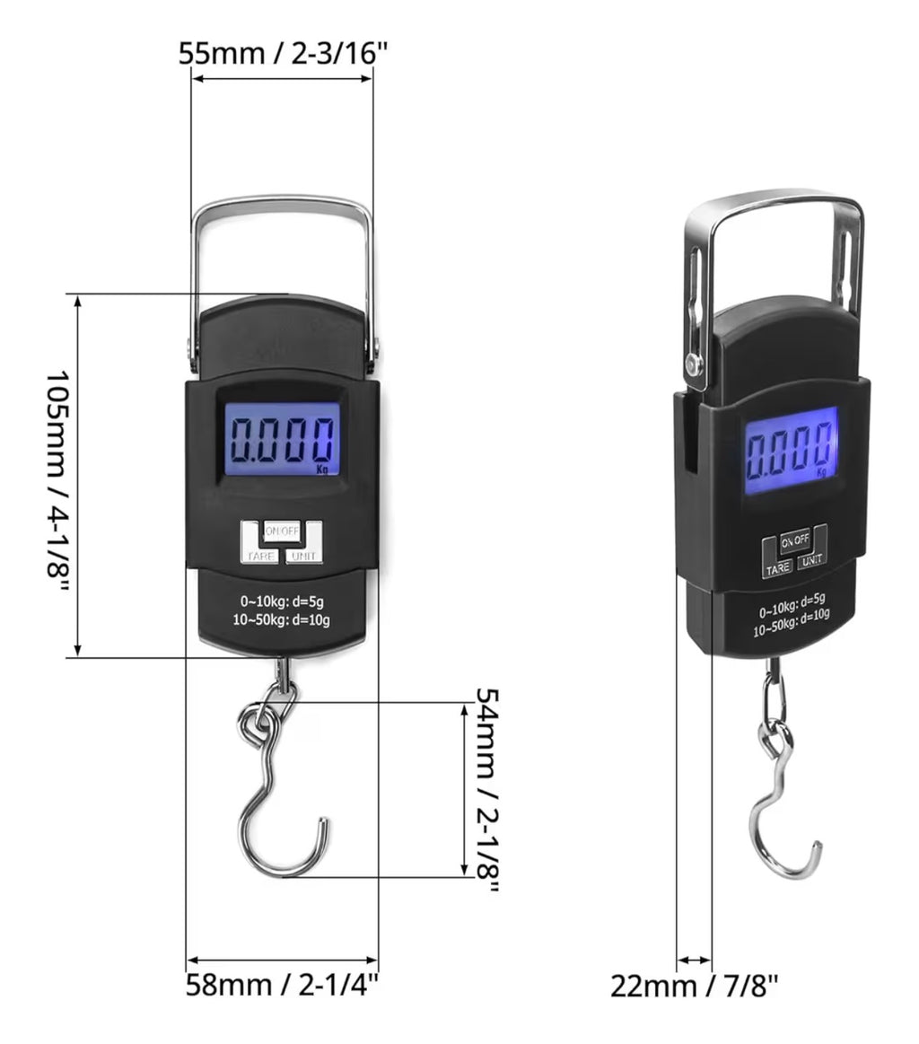 Báscula digital electrónica de equipaje ss-0696. bascula digital de 50 kg balanza almacen colgar equipaje dinamometro pesa mano cocina equipaje pesca - alta resistencia