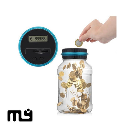 HUCHA DIGITAL CONTADORA DE MONEDAS AHORRO INTELIGENTE