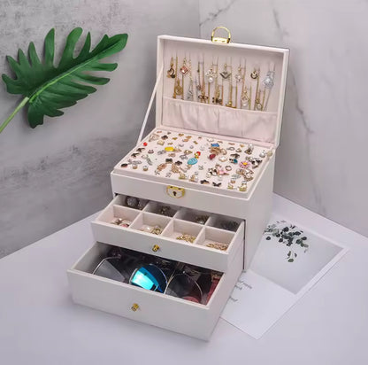 Joyero blanco - organizador de joyas - NUEVO