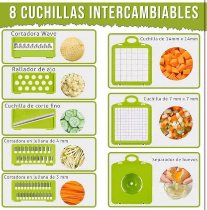 CORTADOR Y PICADOR DE VERDURAS 16 EN 1