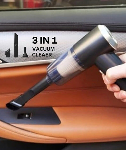 ASPIRADORA INALÁMBRICA 3 EN 1 RECARGABLE PARA COCHE, CASA, OFICINA, ASPIRADORA, SOPLADORA USB