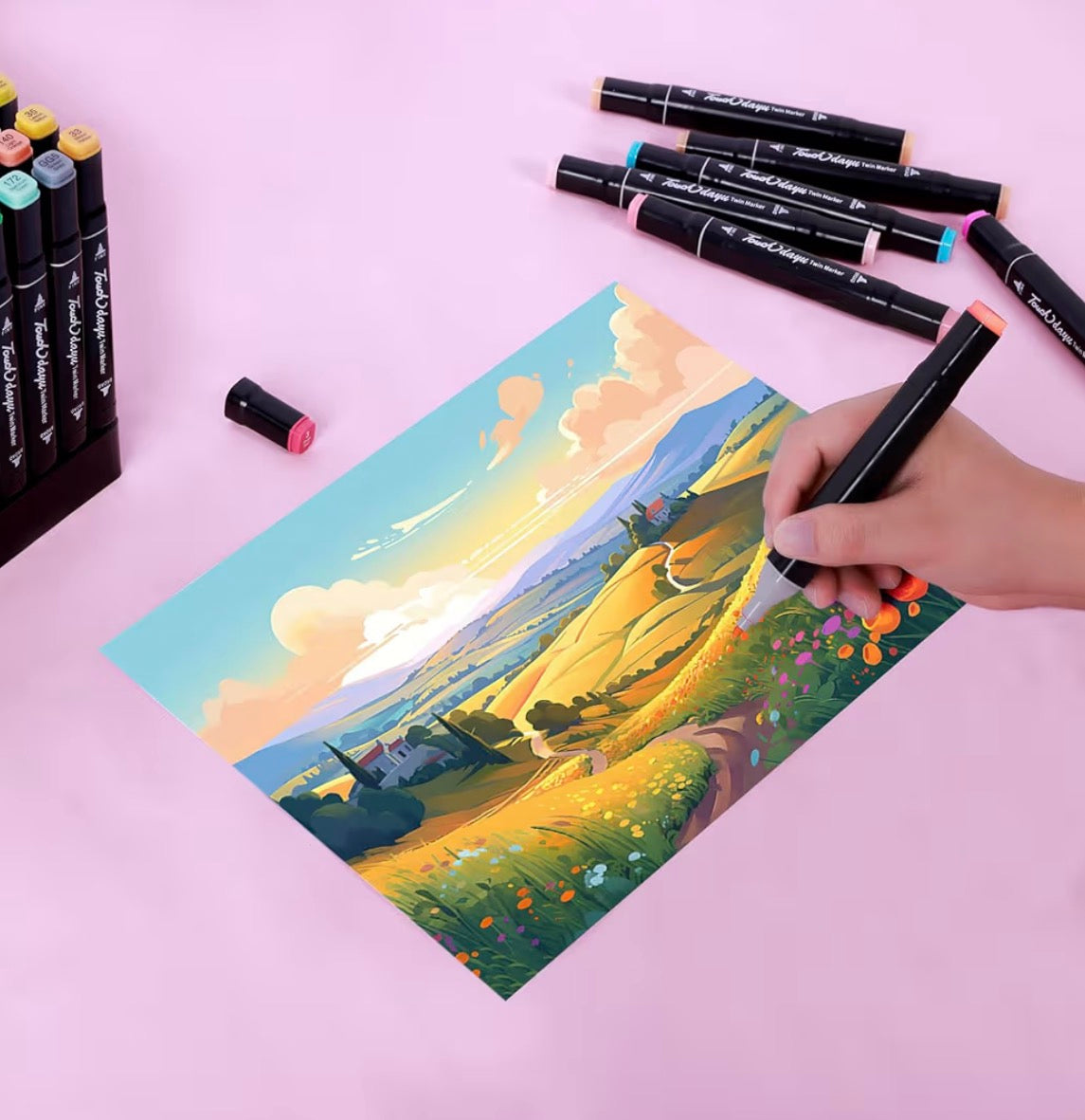 168 Colores Rotuladores Acrílicos Profecionales Permanetes de Colores Alkohol Persona mayo ligament Lead para Pintura, Diseño, Manga. Nuevo