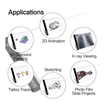 Tableta de luz con dibujo artístico
A4. NUEVO