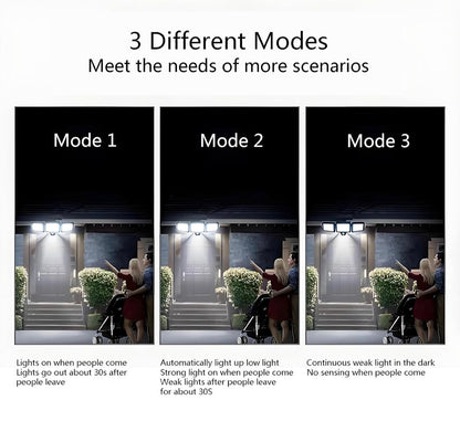 FOCO SOLAR LED LUZ DIVIDIDA
IMPERMABLE POTENTE