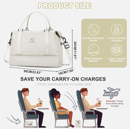 BOLSO FASHION DE VIAJE CON VARIOS COMPARTIMENTOS