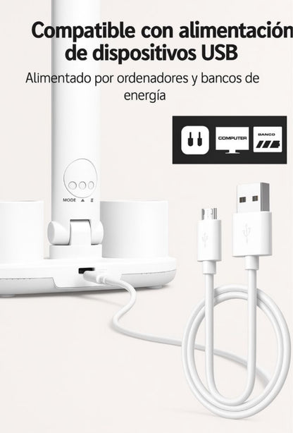 LÁMPARA DE ESCRITORIO
MUNTIFUNCIONAL CON RELOJ DIGITAL Y ORGANIZADOR