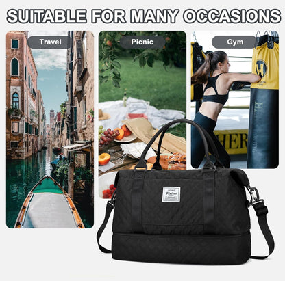 BOLSO FASHION DE VIAJE CON VARIOS COMPARTIMENTOS