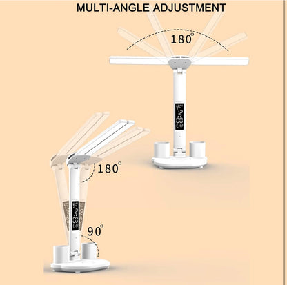 LÁMPARA DE ESCRITORIO
MUNTIFUNCIONAL CON RELOJ DIGITAL Y ORGANIZADOR