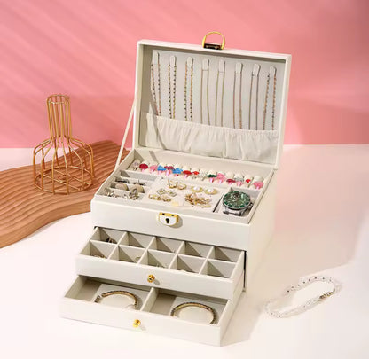 Joyero blanco - organizador de joyas - NUEVO