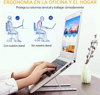 SOPORTE AJUSTABLE PARA PORTÁTIL METAL CON BOLSA