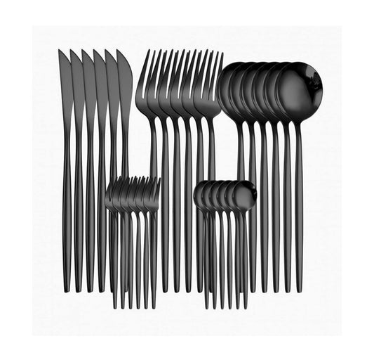 JUEGO DE 30 CUBIERTOS DE ACERO
INOXIDABLE