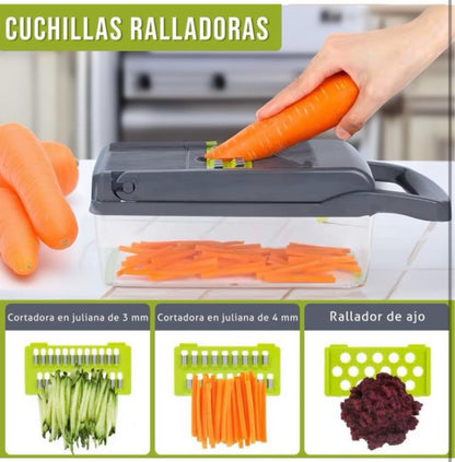 CORTADOR Y PICADOR DE VERDURAS 16 EN 1