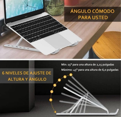 SOPORTE AJUSTABLE PARA PORTÁTIL METAL CON BOLSA