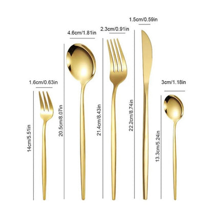 JUEGO DE 30 CUBIERTOS DE ACERO
INOXIDABLE