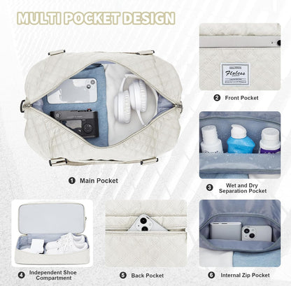 BOLSO FASHION DE VIAJE CON VARIOS COMPARTIMENTOS