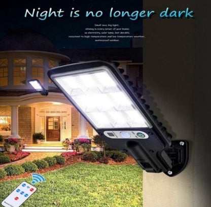 LÁMPARA LED SOLAR 50W FAROLA SOLAR 3 MODOS