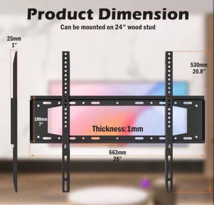 SOPORTE TV DE PARED FIJO DE 40 A 80 PULGADAS