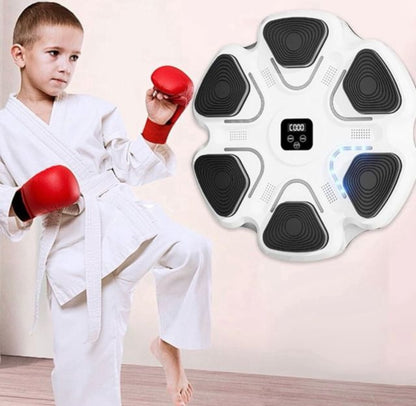 MÁQUINA DE BOXEO CON LUCES LED Y PANTALLA DIGITAL