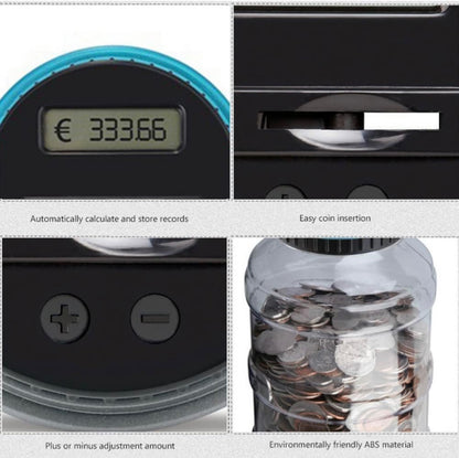 HUCHA DIGITAL CONTADORA DE MONEDAS AHORRO INTELIGENTE