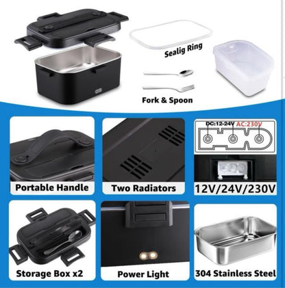 FIAMBRERA ELÉCTRICA PORTÁTIL 1.8L CALIENTA COMIDA