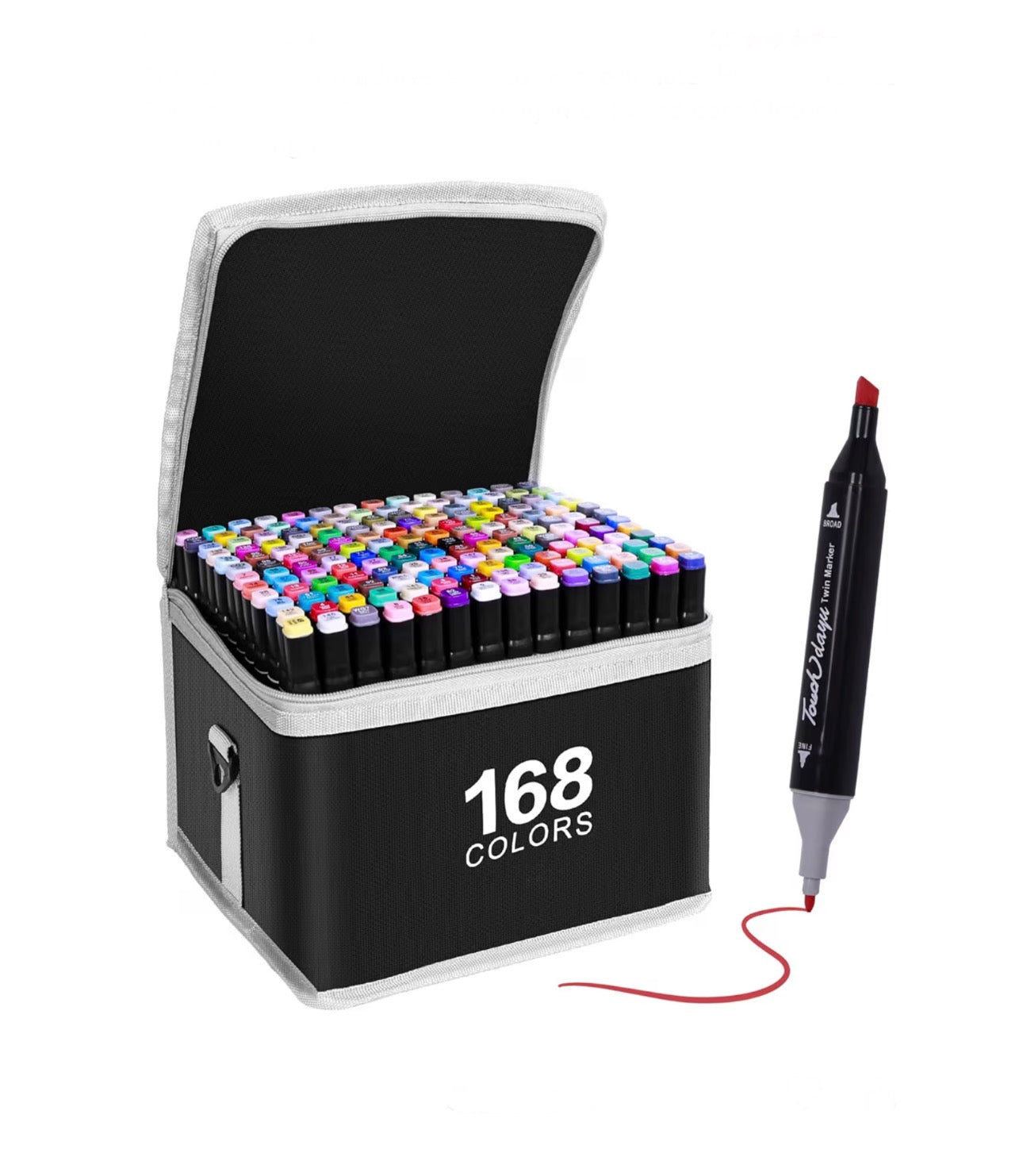 168 Colores Rotuladores Acrílicos Profecionales Permanetes de Colores Alkohol Persona mayo ligament Lead para Pintura, Diseño, Manga. Nuevo