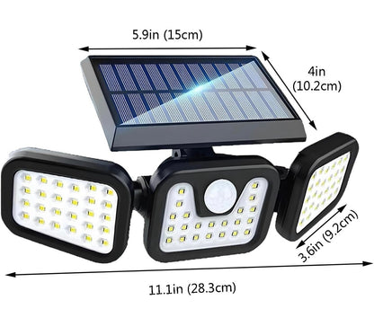 FOCO SOLAR LED LUZ DIVIDIDA
IMPERMABLE POTENTE