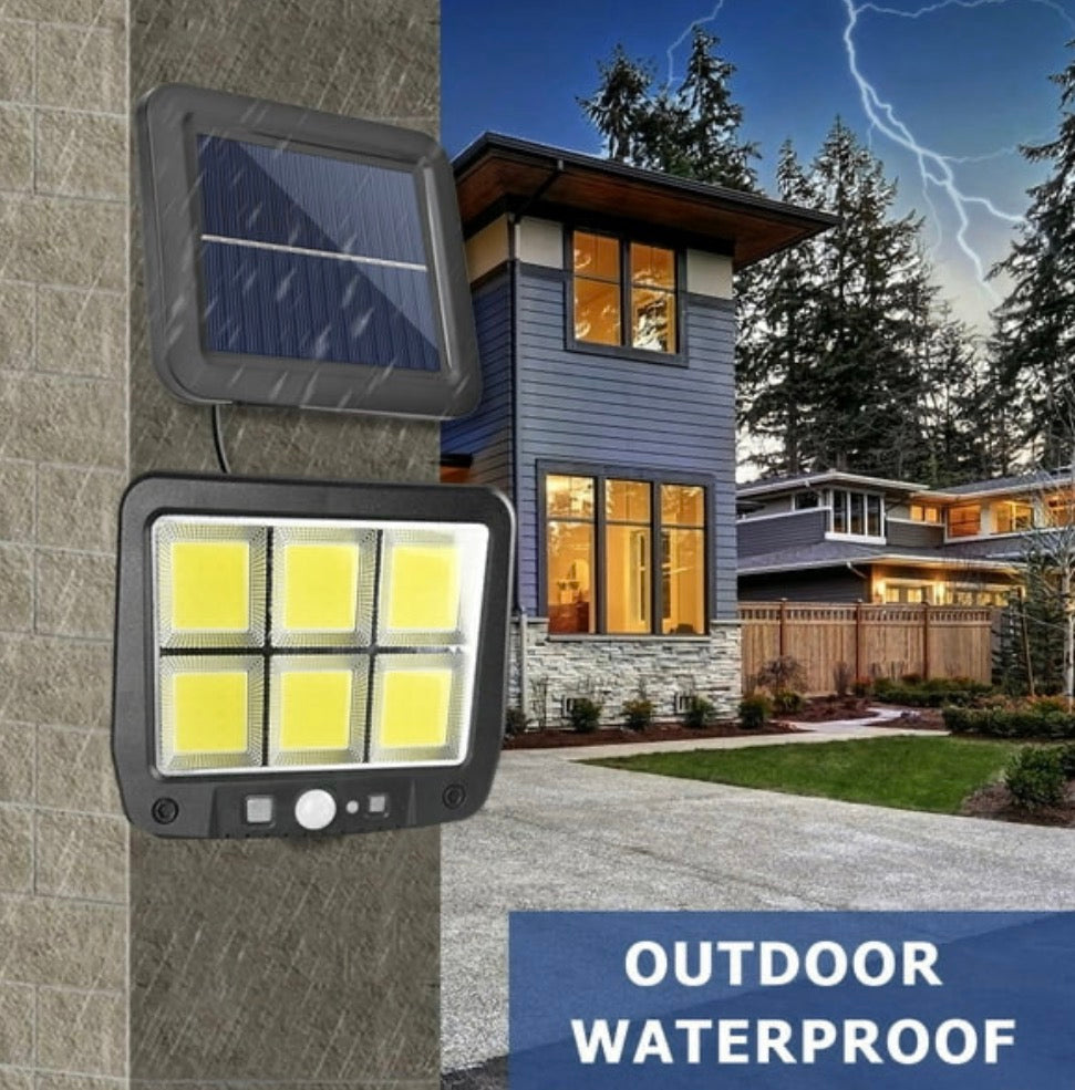 Lámpara Solar de Pared SL-F120,  sistema de iluminación exterior con mando