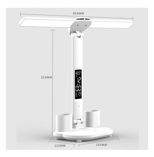 LÁMPARA DE ESCRITORIO
MUNTIFUNCIONAL CON RELOJ DIGITAL Y ORGANIZADOR