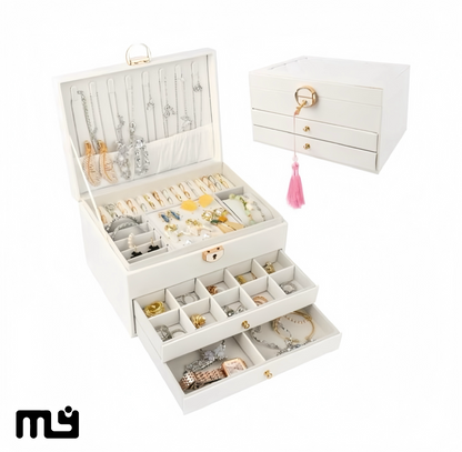 Joyero blanco - organizador de joyas - NUEVO