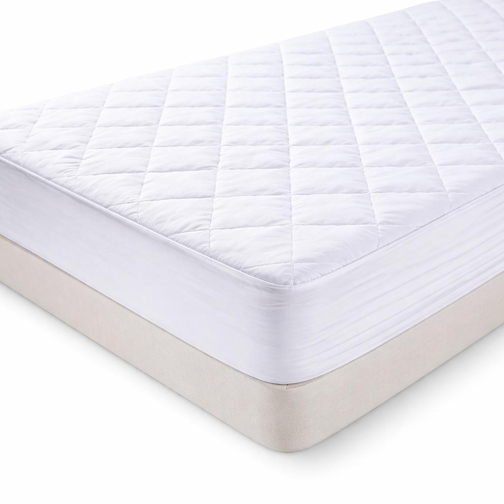 Protector colchón acolchado impermeable blanco nuevo